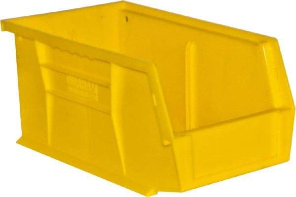 Durham - 11-3/8" Deep, Yellow Plastic Hang and Stack Bins - 5" High x 5-1/2" Wide x 11-3/8" Long - USA Tool & Supply