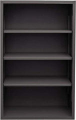 Durham - 3 Shelves, 5,700 Lb Capacity, Closed Shelving System - 36" Wide x 24" Deep x 60" High, Gray - USA Tool & Supply