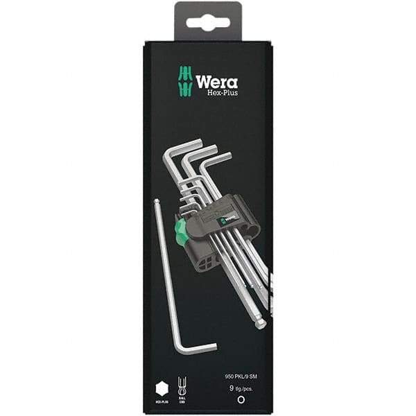 Wera - Hex Key Sets Tool Type: Hex Handle Type: L-Key Long Arm - USA Tool & Supply