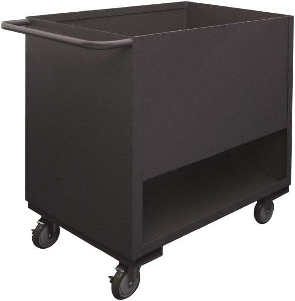 Durham - 1,200 Lb Capacity, 1 Shelf, 4-Sided Steel Stock Truck - 18" Long x 36" Wide x 41-1/4" High, Phenolic Wheels - USA Tool & Supply
