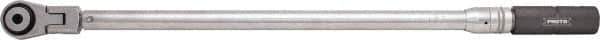 Proto - 1/2" Drive Click Type Torque Wrench - 30 Ft/Lb to 250 Ft/Lb Torque, 25-1/4" OAL, 1 Ft/Lb Graduation, Pear Head - USA Tool & Supply