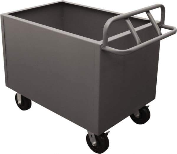 Durham - 2,000 Lb Load Capacity, Steel Box Truck - 48" Wide x 24" Long x 29-1/2" High, Gray - USA Tool & Supply
