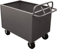 Durham - 2,000 Lb Load Capacity, Steel Box Truck - 48" Wide x 24" Long x 29-1/2" High, Gray - USA Tool & Supply