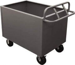Durham - 2,000 Lb Load Capacity, Steel Box Truck - 48" Wide x 30" Long x 29-1/2" High, Gray - USA Tool & Supply