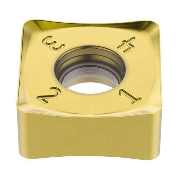 Seco - SNMU120410 M10 Grade F40M Carbide Milling Insert - TiAIN/TiN Finish, 13/64" Thick, 12mm Inscribed Circle, 1mm Corner Radius - USA Tool & Supply