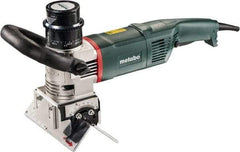 Metabo - 0 to 90° Bevel Angle, 5/8" Bevel Capacity, 12,000 RPM, 900 Power Rating, Electric Beveler - 14.2 Amps, 1/4" Min Workpiece Thickness - USA Tool & Supply