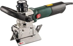 Metabo - 0 to 90° Bevel Angle, 3/8" Bevel Capacity, 12,500 RPM, 810 Power Rating, Electric Beveler - 13 Amps, 1/4" Min Workpiece Thickness - USA Tool & Supply