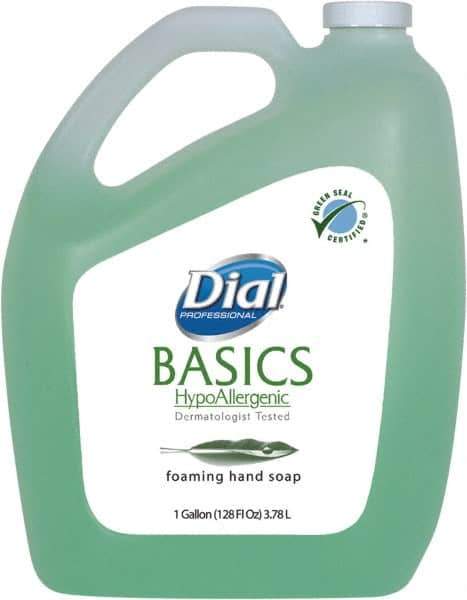 Dial - 1 Gal Bottle Foam Soap - Light Green, Honeysuckle Scent - USA Tool & Supply