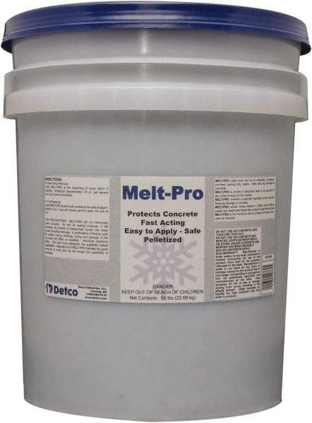 Detco - 50 Lb Pail Sodium Chloride Granules - Effective to -6°F - USA Tool & Supply