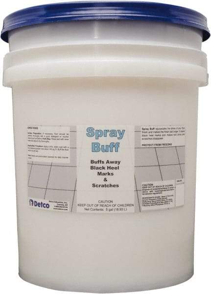 Detco - 5 Gal Pail Spray Buff - Use on Hard Floors - USA Tool & Supply