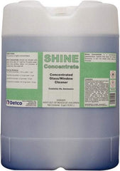 Detco - 5 Gal Drum Unscented Glass Cleaner - Concentrated, Use on Glass - USA Tool & Supply