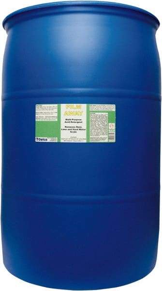 Detco - 55 Gal Drum Liquid Bathroom Cleaner - Unscented Scent, Bath Fixtures - USA Tool & Supply