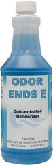 Detco - 32 oz Bottle Deodorizer - Liquid, Unscented, Concentrated, Environmentally Safe - USA Tool & Supply