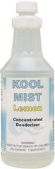 Detco - 32 oz Bottle Deodorizer - Liquid, Lemon Scent, Concentrated, Environmentally Safe - USA Tool & Supply