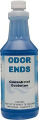 Detco - 32 oz Bottle Deodorizer - Liquid, Unscented, Concentrated, Environmentally Safe - USA Tool & Supply