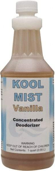 Detco - 32 oz Bottle Deodorizer - Liquid, Vanilla Scent, Concentrated, Environmentally Safe - USA Tool & Supply