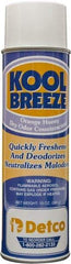 Detco - 20 oz Aerosol Can Deodorizer - Aerosol, Orange-Honey Scent, Environmentally Safe - USA Tool & Supply