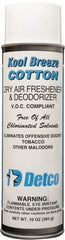 Detco - 20 oz Aerosol Can Deodorizer - Aerosol, Cotton Scent, Environmentally Safe - USA Tool & Supply