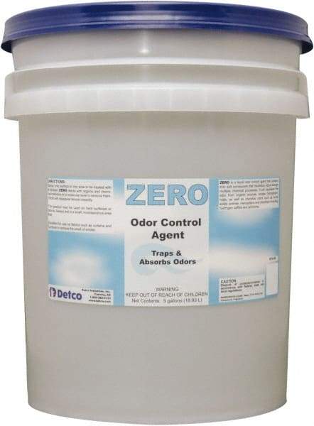 Detco - 5 Gal Pail Deodorizer - Liquid, Unscented, Environmentally Safe - USA Tool & Supply