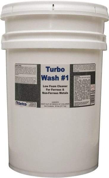 Detco - 50 Lb Bucket Cleaner/Degreaser - Granular, Alkaline, Unscented - USA Tool & Supply