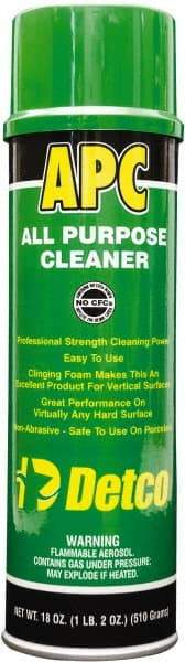 Detco - 20 oz Aerosol All-Purpose Cleaner - Aerosol, Butyl-Based, Lemon - USA Tool & Supply