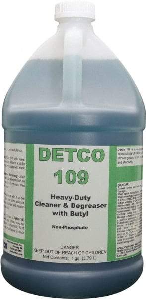 Detco - 1 Gal Bottle Cleaner/Degreaser - Liquid, Butyl-Based, Unscented - USA Tool & Supply