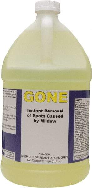 Detco - 1 Gal Bottle Mildew Remover - Liquid, Water-Based, Unscented - USA Tool & Supply
