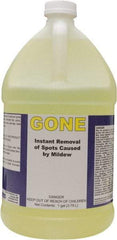 Detco - 1 Gal Bottle Mildew Remover - Liquid, Water-Based, Unscented - USA Tool & Supply