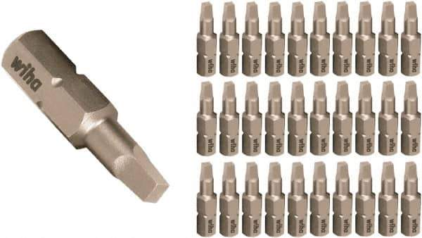 Wiha - 1/4" Drive, #1 Insert Screwdriver Bit - 25mm OAL - USA Tool & Supply