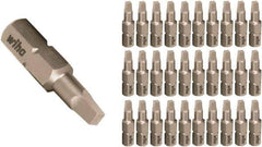Wiha - 1/4" Drive, #1 Insert Screwdriver Bit - 25mm OAL - USA Tool & Supply
