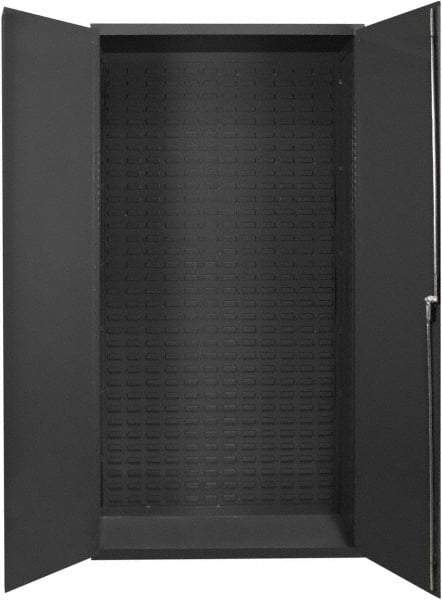 Durham - Locking Storage Cabinet - Steel, 37" Wide x 19" Deep x 72" High, Gray - USA Tool & Supply