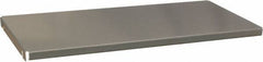 Durham - Gray, Steel, Cabinet Shelf - 59-1/2" Wide x 16-3/8" Deep x 3" High Body - USA Tool & Supply