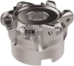 Seco - 63mm Cut Diam, 6mm Max Depth, 22mm Arbor Hole, 6 Inserts, RNMU12.. Insert Style, Indexable Copy Face Mill - R220.28 Cutter Style, 11,200 Max RPM, 40mm High, Through Coolant, Series R220 - USA Tool & Supply
