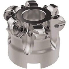 Seco - 50mm Cut Diam, 6mm Max Depth, 22mm Arbor Hole, 6 Inserts, RNMU12.. Insert Style, Indexable Copy Face Mill - R220.28 Cutter Style, 12,500 Max RPM, 40mm High, Through Coolant, Series R220 - USA Tool & Supply