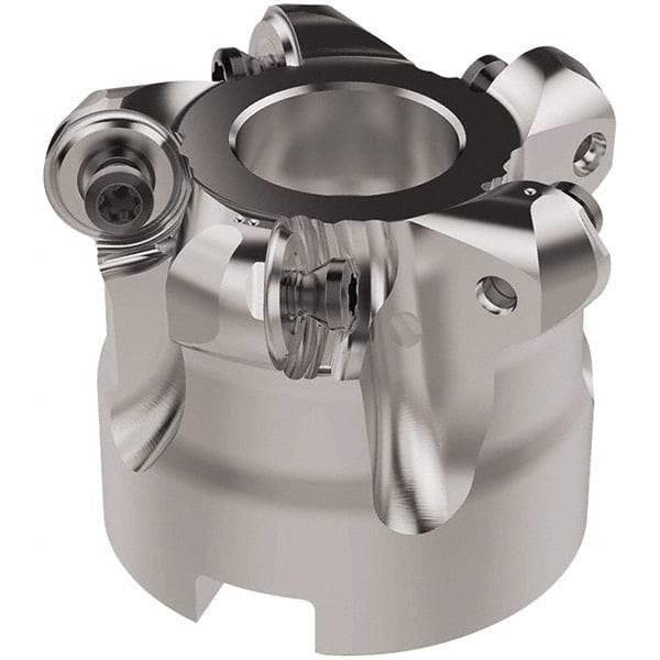 Seco - 50mm Cut Diam, 6mm Max Depth, 22mm Arbor Hole, 5 Inserts, RNMU12.. Insert Style, Indexable Copy Face Mill - R220.28 Cutter Style, 12,500 Max RPM, 40mm High, Through Coolant, Series R220 - USA Tool & Supply