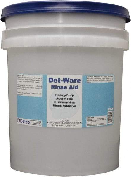 Detco - 5 Gal Pail Automatic Dishwashing Liquid - Unscented - USA Tool & Supply