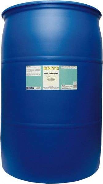 Detco - 55 Gal Drum Manual Dishwashing Liquid - Lemon Scented - USA Tool & Supply
