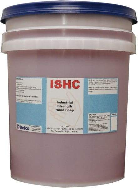 Detco - 5 Gal Pail Liquid Hand Cleaner - Orange (Color), Lemon Lime Scent - USA Tool & Supply