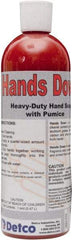 Detco - 16 oz Squeeze Bottle Gel Hand Cleaner with Grit - Red, Cherry Scent - USA Tool & Supply