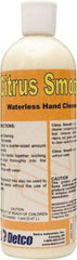 Detco - 16 oz Squeeze Bottle Waterless Cream Waterless Hand Cleaner - Yellow, Citrus Scent - USA Tool & Supply