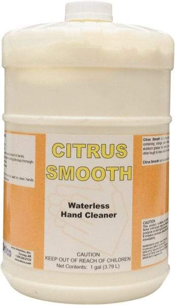 Detco - 1 Gal Bottle Waterless Cream Waterless Hand Cleaner - Yellow, Citrus Scent - USA Tool & Supply