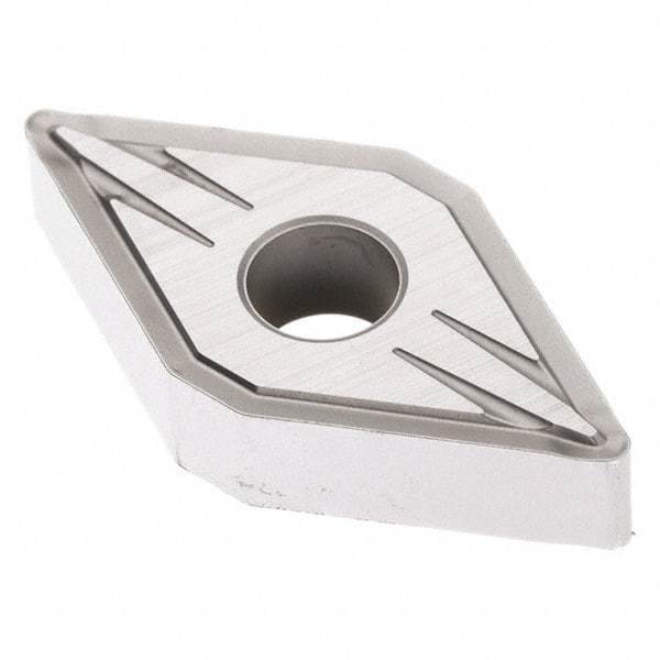 Seco - DNMG432 FF2 Grade TP3501 Carbide Turning Insert - TiCN/Al2O3 Finish, 55° Diamond, 1/2" Inscr Circle, 3/16" Thick, 1/32" Corner Radius - USA Tool & Supply
