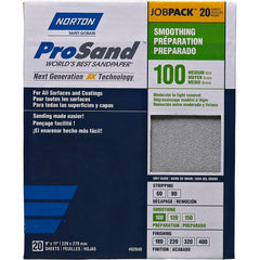 Norton - Sanding Sheets Abrasive Material: Aluminum Oxide Grade: Medium - USA Tool & Supply
