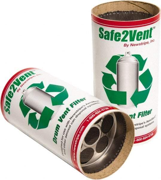 Made in USA - Trash Compactor/Crusher Replacement Carbon Filter - 4" Wide x 8" Long x 8" High, For Aerosol Can Deflators - USA Tool & Supply