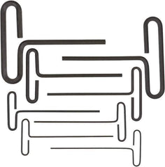Bondhus - 8 Piece, Loop T-Handle Hex Key Set - 2 to 10mm Range, Protanium High Torque Steel - USA Tool & Supply
