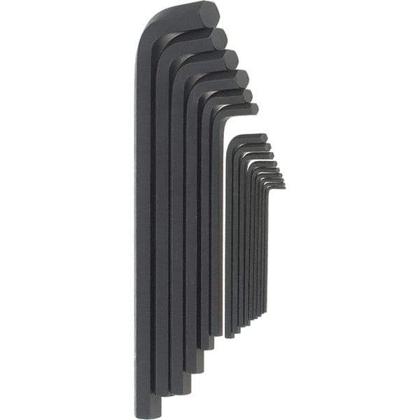 Bondhus - 15 Piece, L-Key Long Arm Hex Key Set - 5/64 to 3/4" Range, Protanium High Torque Steel - USA Tool & Supply