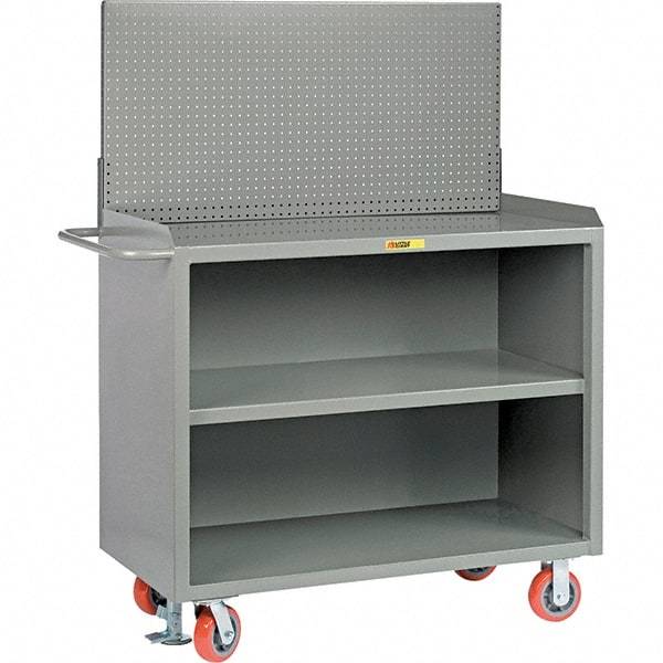Little Giant - 3,600 Lb Capacity Mobile Service Bench - 41" Wide x 24" Deep x 43" High, Steel, Gray - USA Tool & Supply