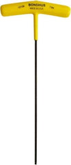 Bondhus - 7/64" Hex, T-Handle, Ball End Hex Key - 7.3" OAL, Protanium High Torque Steel, Inch System of Measurement - USA Tool & Supply