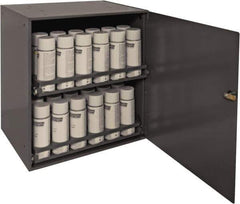 Durham - 2 Drawer, Small Parts Aerosol Cabinet - 22" Deep x 23" Wide x 17" High - USA Tool & Supply