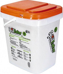 SpillEater - 20 Lb Pail Cellulose Granular Absorbent - Spill Containment - USA Tool & Supply